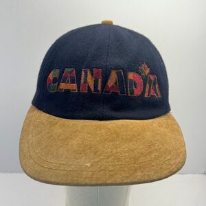 Vintage Canada Country‎ Promotional Velvet StrapBack Trucker Hat Baseball Cap